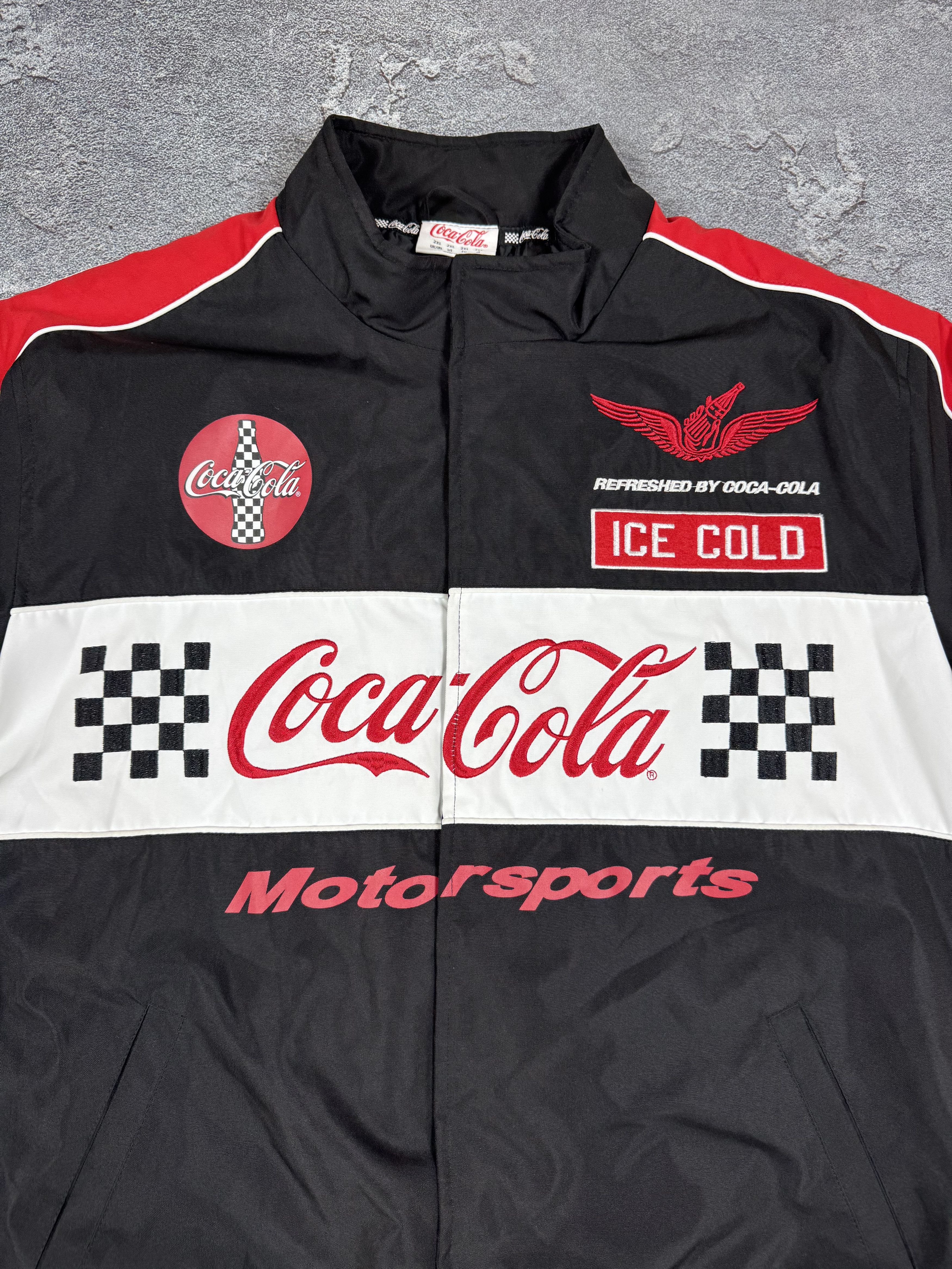 If Six Was Nine Coca-Cola Y2K 2000s Motorsports Bomber Jacket Size XXL Size US XXL / EU 58 / 5 - 4 Thumbnail