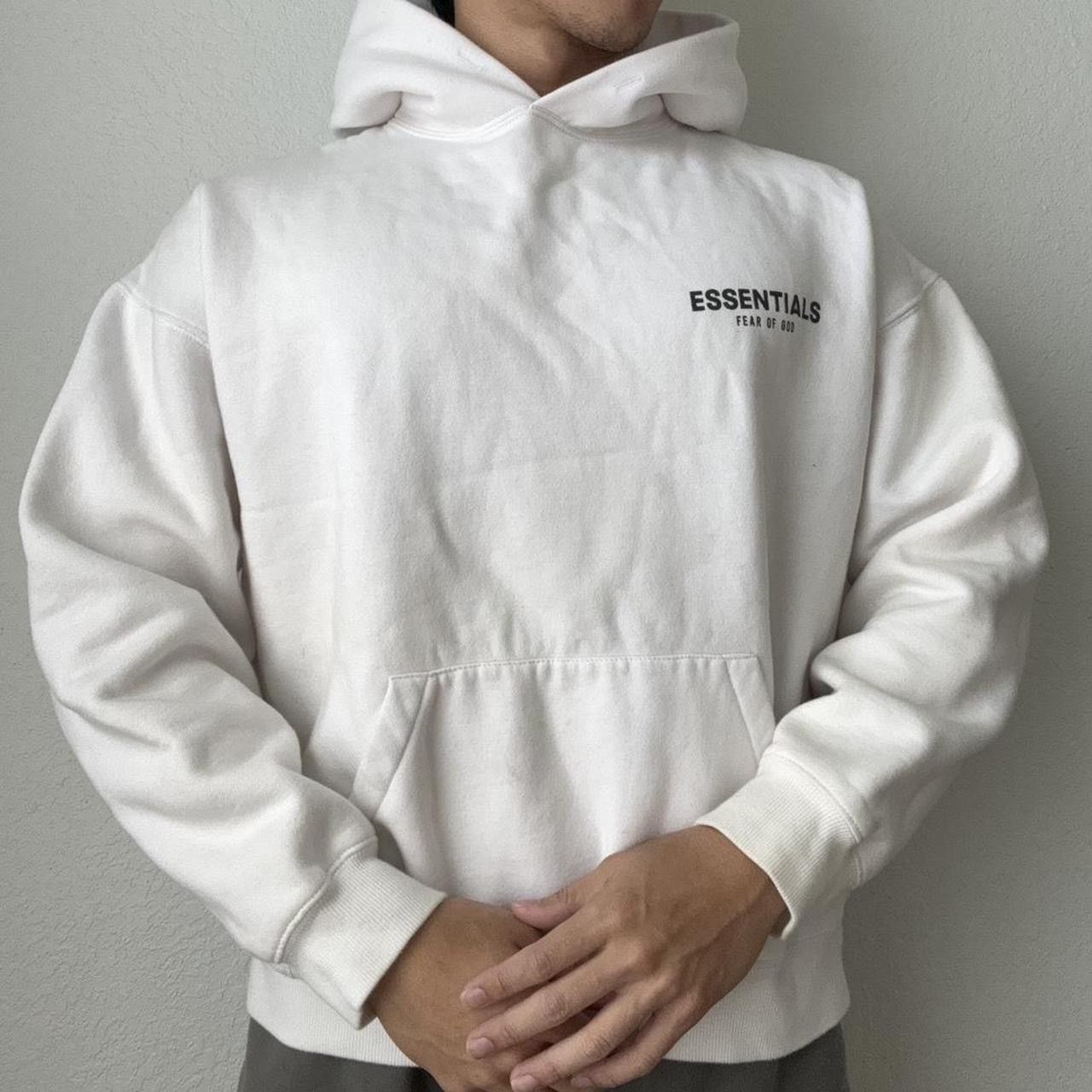 Fear of God Essentials Fear of God Graphics Boxy White Hoodie Size US L / EU 52-54 / 3 - 8 Thumbnail