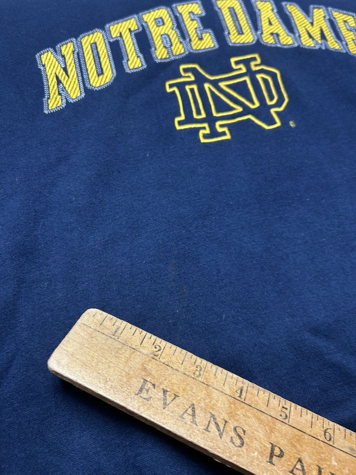 Vintage Vtg sweatshirt Notre dame fighting Irish cut & sew large Size US L / EU 52-54 / 3 - 3 Thumbnail