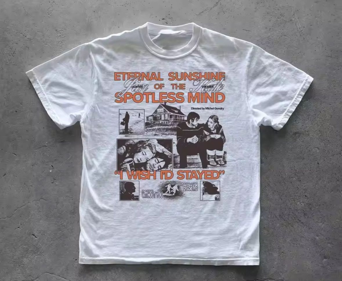 Japanese Brand Retro Eternal Sunshine Movie 90s Vintage Graphic TShirt Size US XL / EU 56 / 4 - 1 Thumbnail