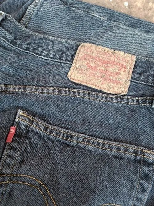 Levi's × Vintage Vintage Levis 501 Straight Leg Distressed Jeans 36x30 Size US 36 / EU 52 - 10 Thumbnail
