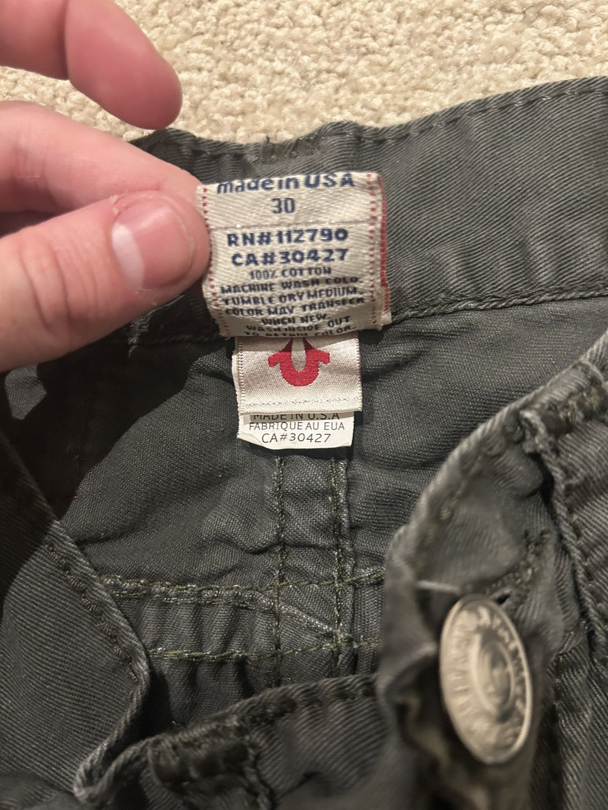 True Religion Dark green/Black True Religion Jeans Size US 30 / EU 46 - 5 Thumbnail