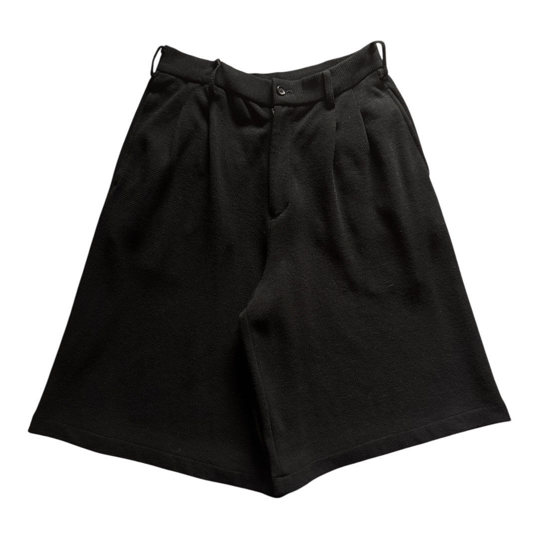 Comme des Garcons Mainline Black Wool Pleated Shorts