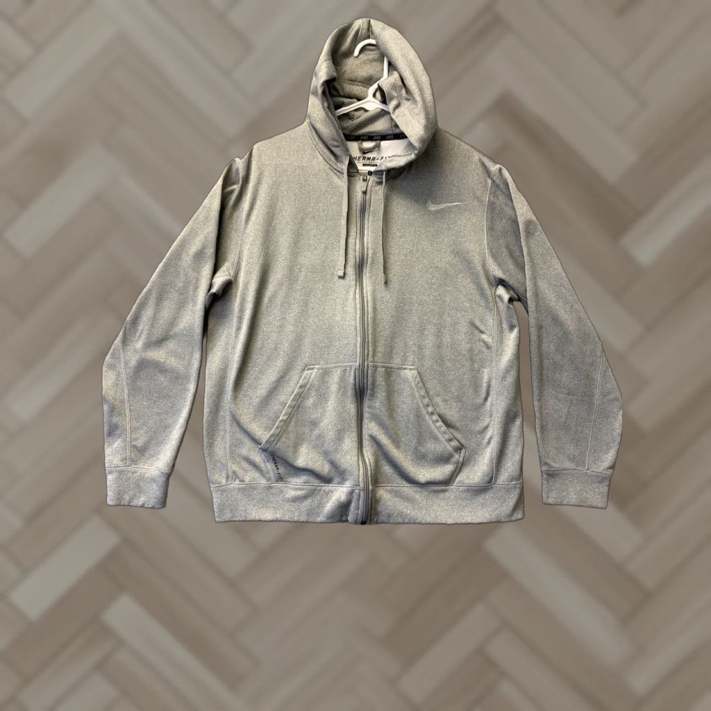 Nike Nike Therma Fit Swoosh Zip Sweater Adult L Gray Hoodie Sweatshirt Mens /53-52 Size US L / EU 52-54 / 3 - 1 Thumbnail