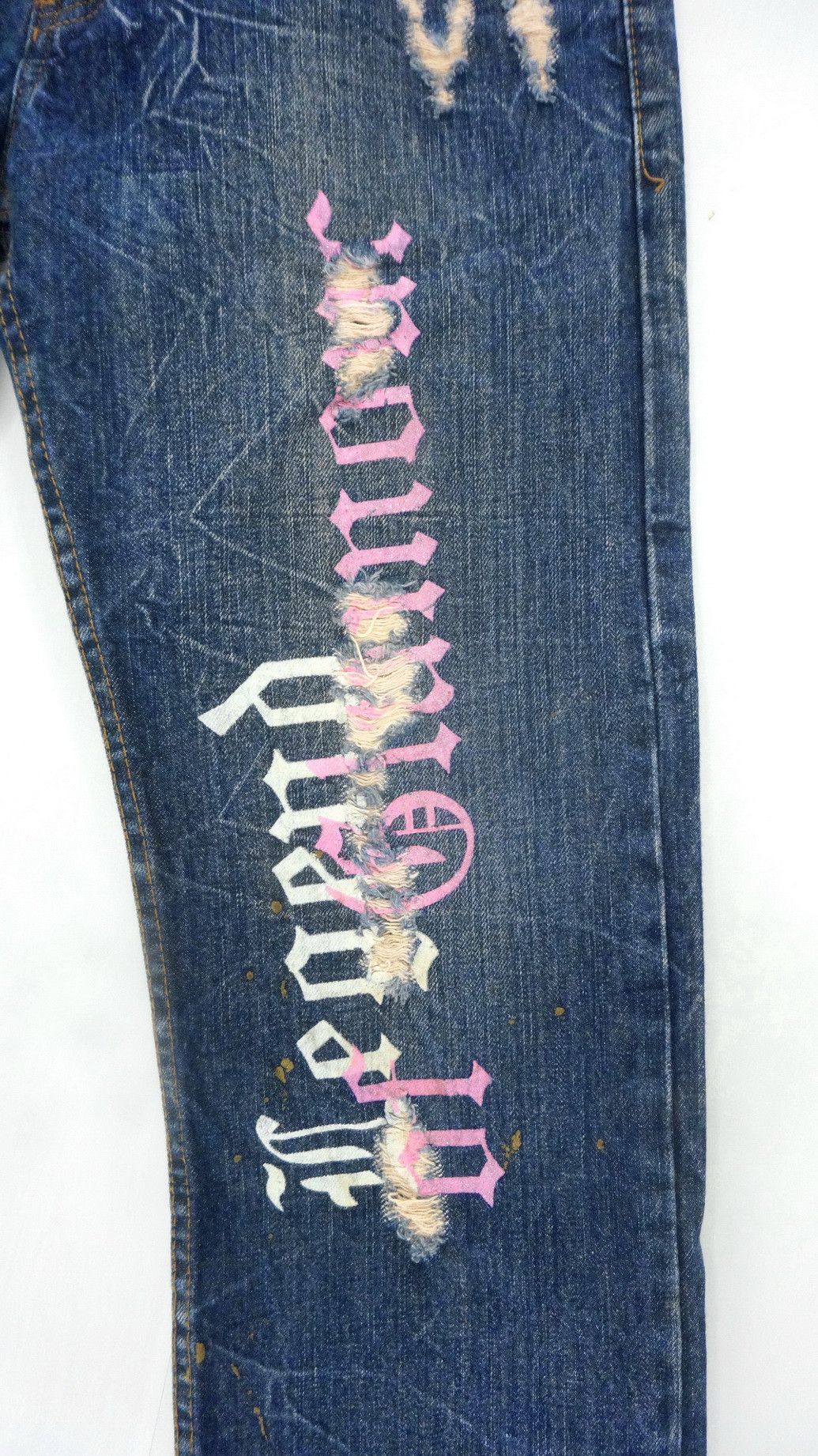 Other Legend of Glamour Wings Distressed Jeans Size US 32 / EU 48 - 3 Thumbnail