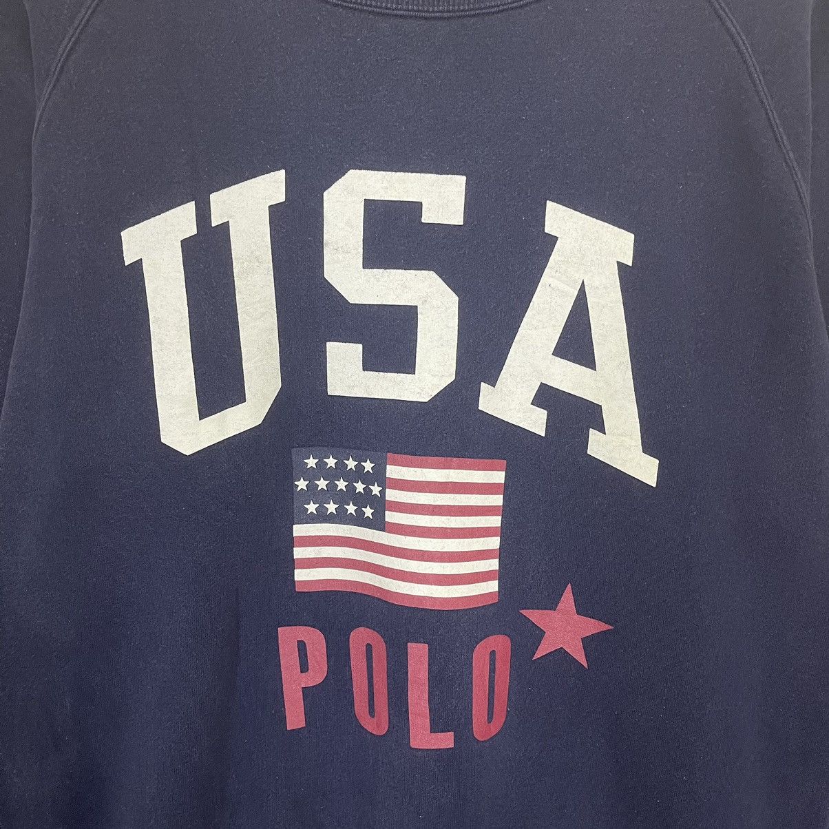 Polo Ralph Lauren Vintage 90s Ralph Lauren Polo Usa Crewneck Sweatshirt Size US M / EU 48-50 / 2 - 5 Thumbnail