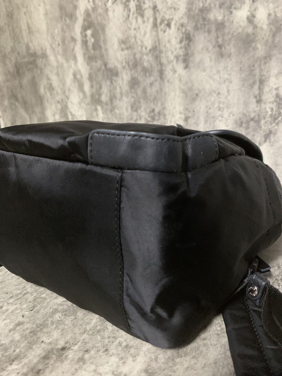 Yohji Yamamoto Yohji Yamamoto Y’saccs Nylon Mix Leather Small Backpack Size ONE SIZE - 10 Thumbnail