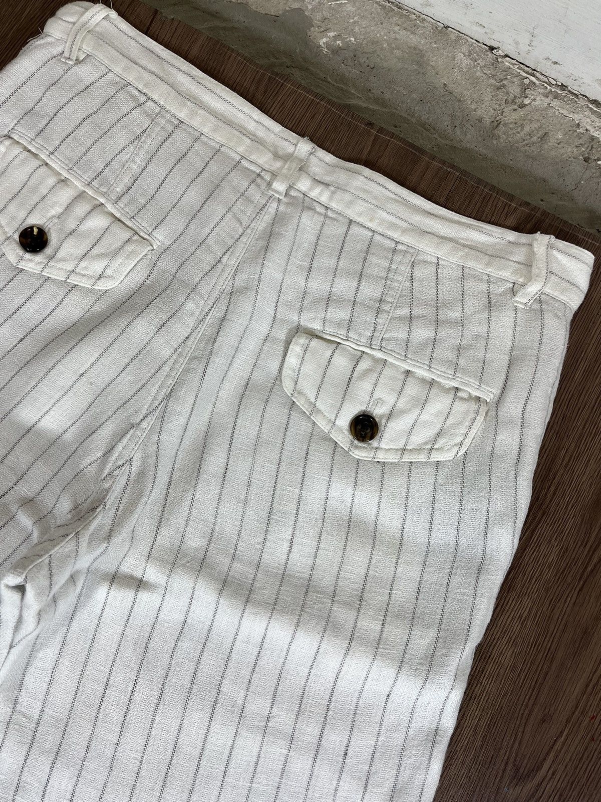 Shellac Shellac Pinstripe White Shorts Size US 30 / EU 46 - 4 Thumbnail