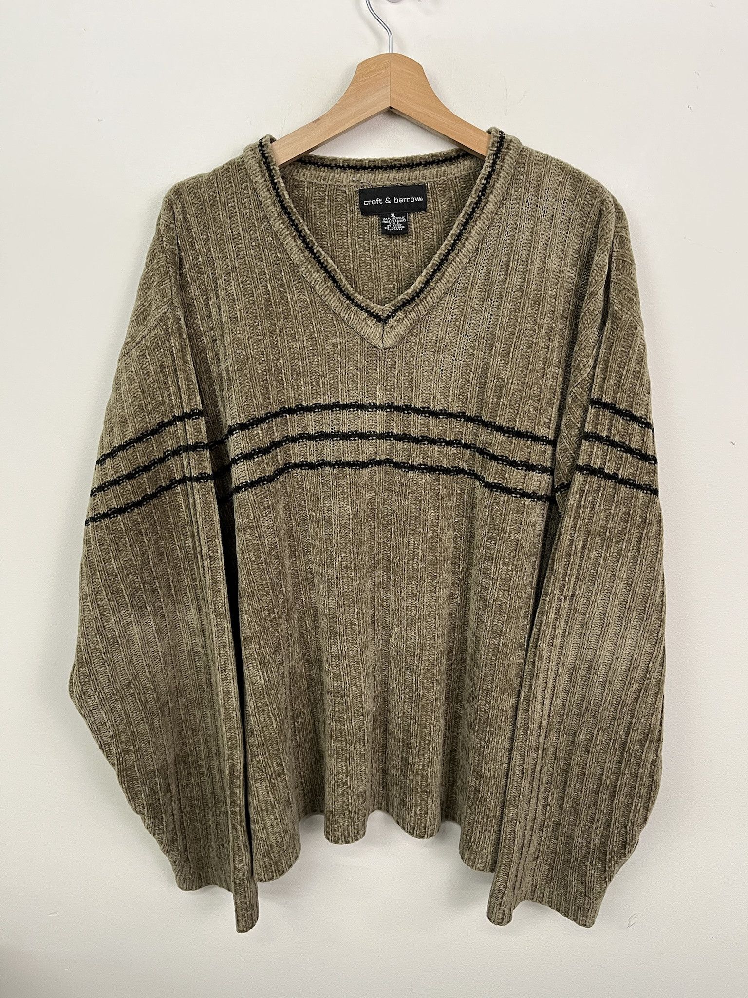 Vintage Vintage 1990s Acrylic Velour Croft and Barrow Knit Sweater SIze XL Size US XL / EU 56 / 4 - 1 Thumbnail