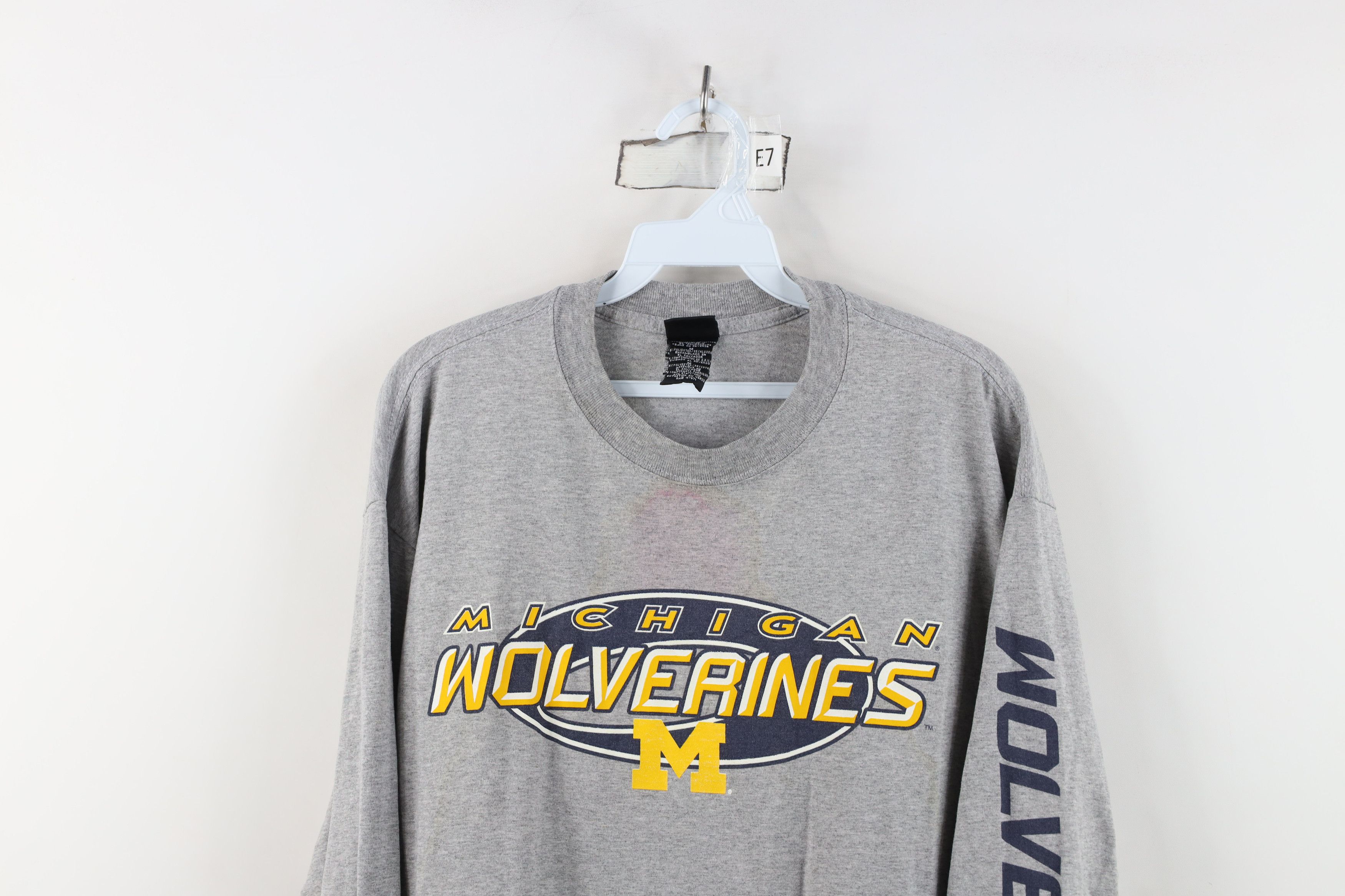 Starter Vintage 90s Starter University Michigan Long Sleeve T-Shirt Size US M / EU 48-50 / 2 - 2 Thumbnail