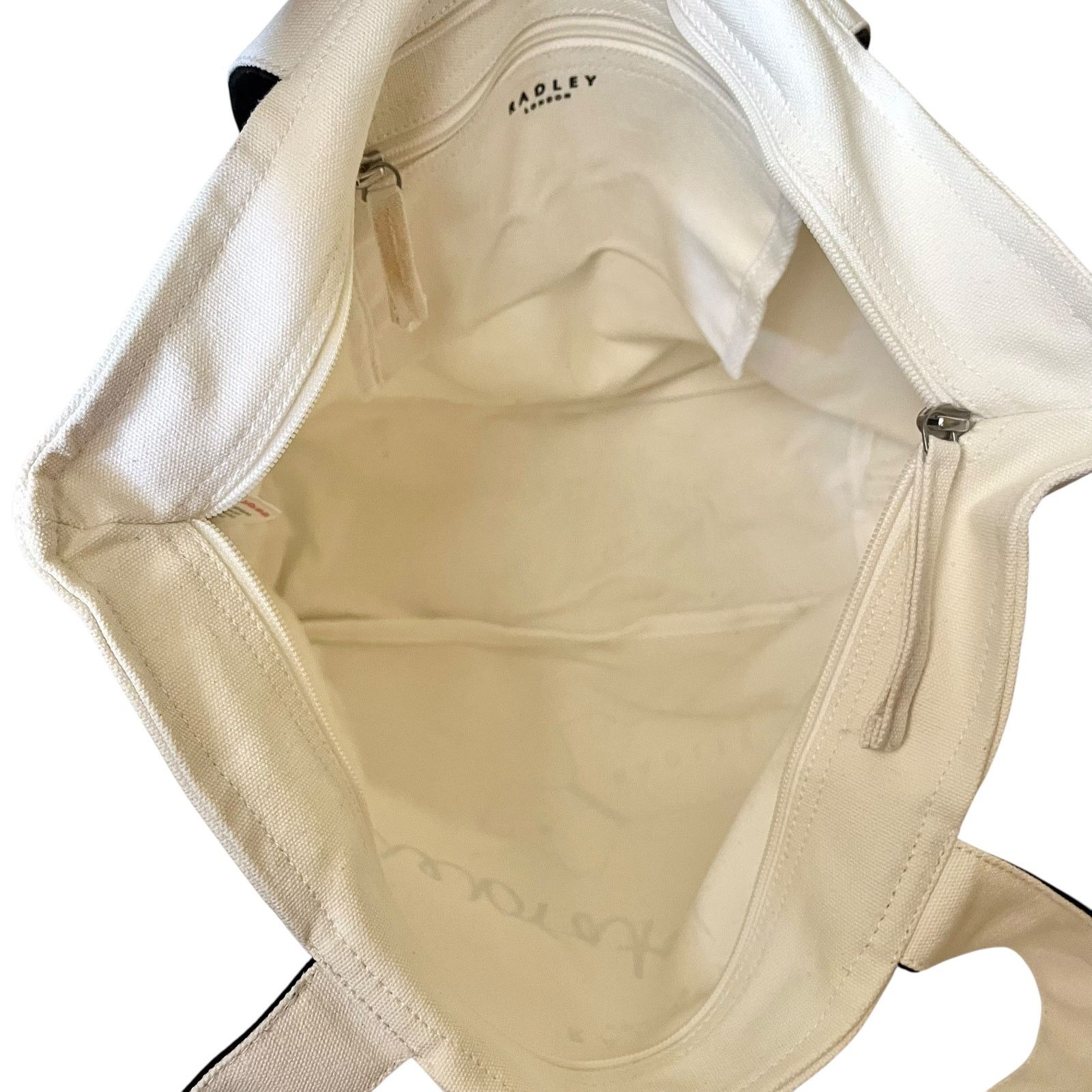 Other NWT Radley London Celebrate Scottie Dog White Canvas Tote Size ONE SIZE - 4 Thumbnail