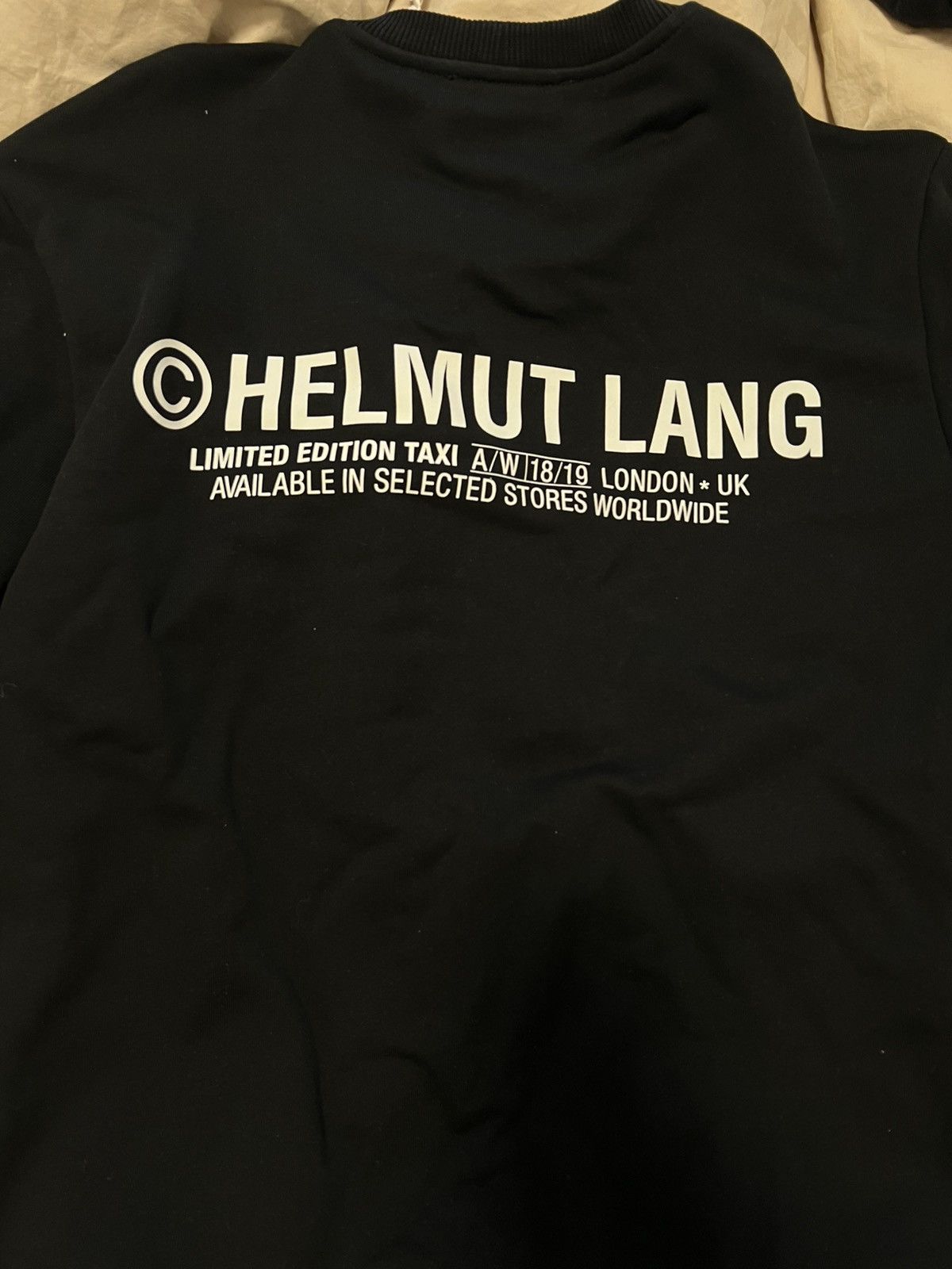 Helmut Lang Helmut lang “taxi” men’s sweatshirt medium black Size US M / EU 48-50 / 2 - 1 Thumbnail