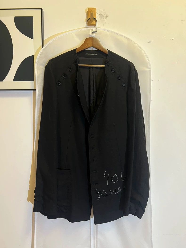 Yohji Yamamoto Yohji Yamamoto 15ss silver-plated multi-button jacket Size US L / EU 52-54 / 3 - 5 Thumbnail