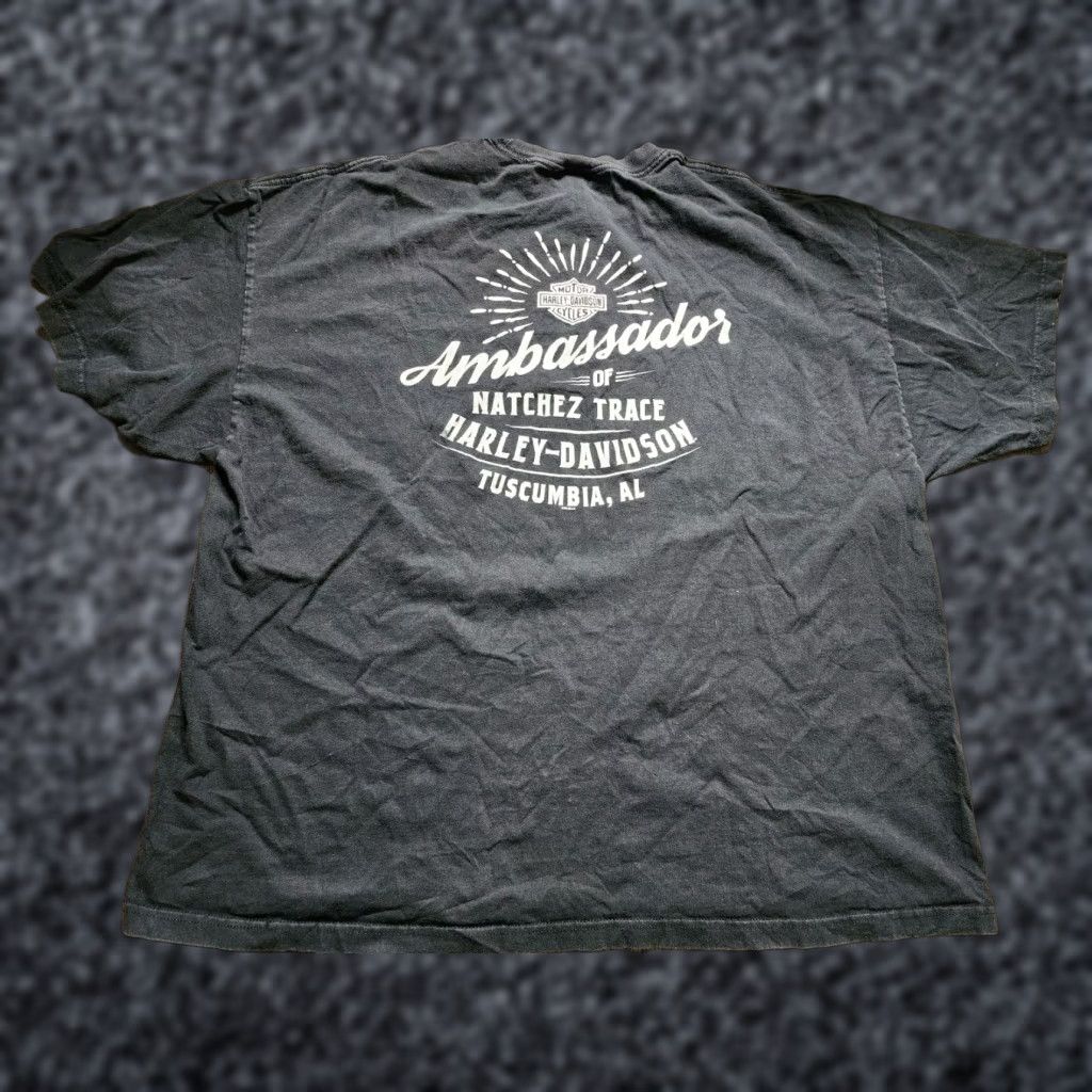 Harley Davidson VINTAGE Harley Davidson T-Shirt Mens 3XL Short Sleeve Crew Neck Cotton Logo Motorcycles Biker 90s Black Size US XXL / EU 58 / 5 - 1 Thumbnail