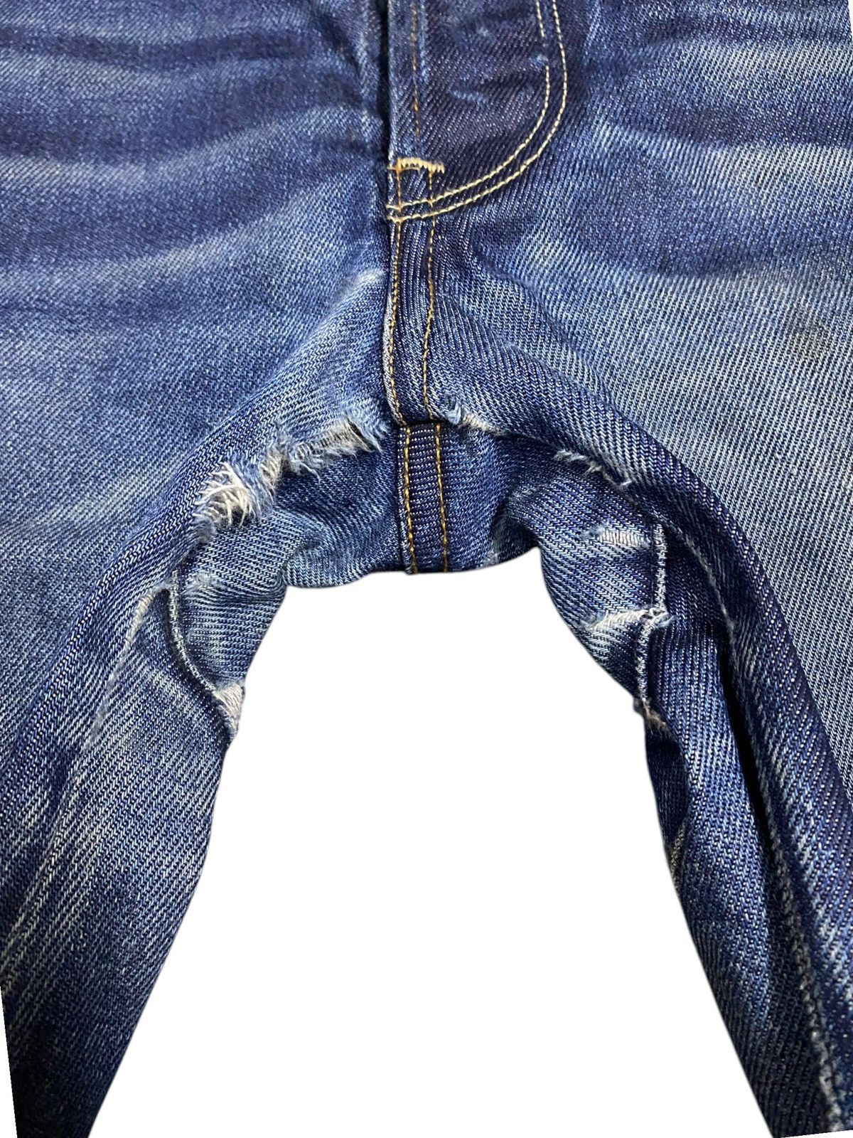 G-Star Vintage Japanese Brands Raw Twist Leg Distressed Slim Jeans Size US 33 - 12 Thumbnail