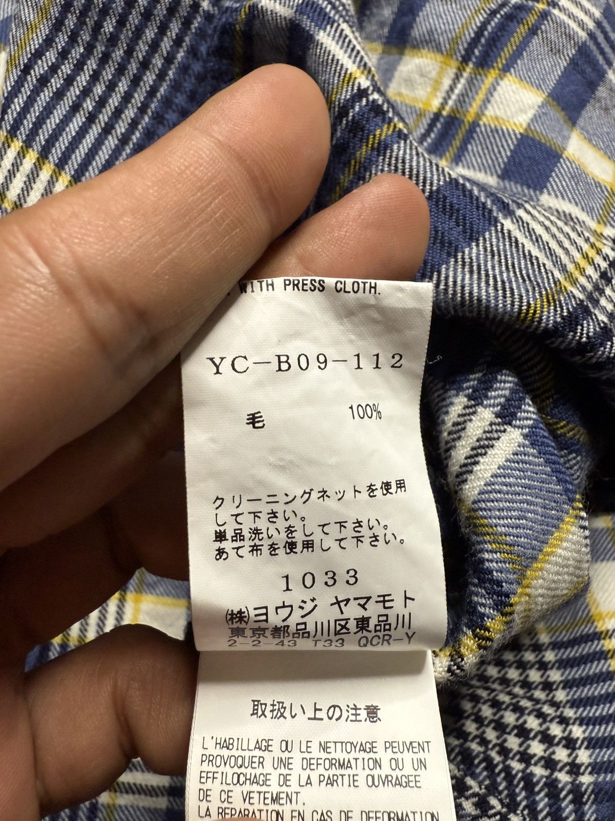 Y's Ys Yohji Yamamoto Deconstructed Wool Check Shirt Size US M / EU 48-50 / 2 - 10 Thumbnail