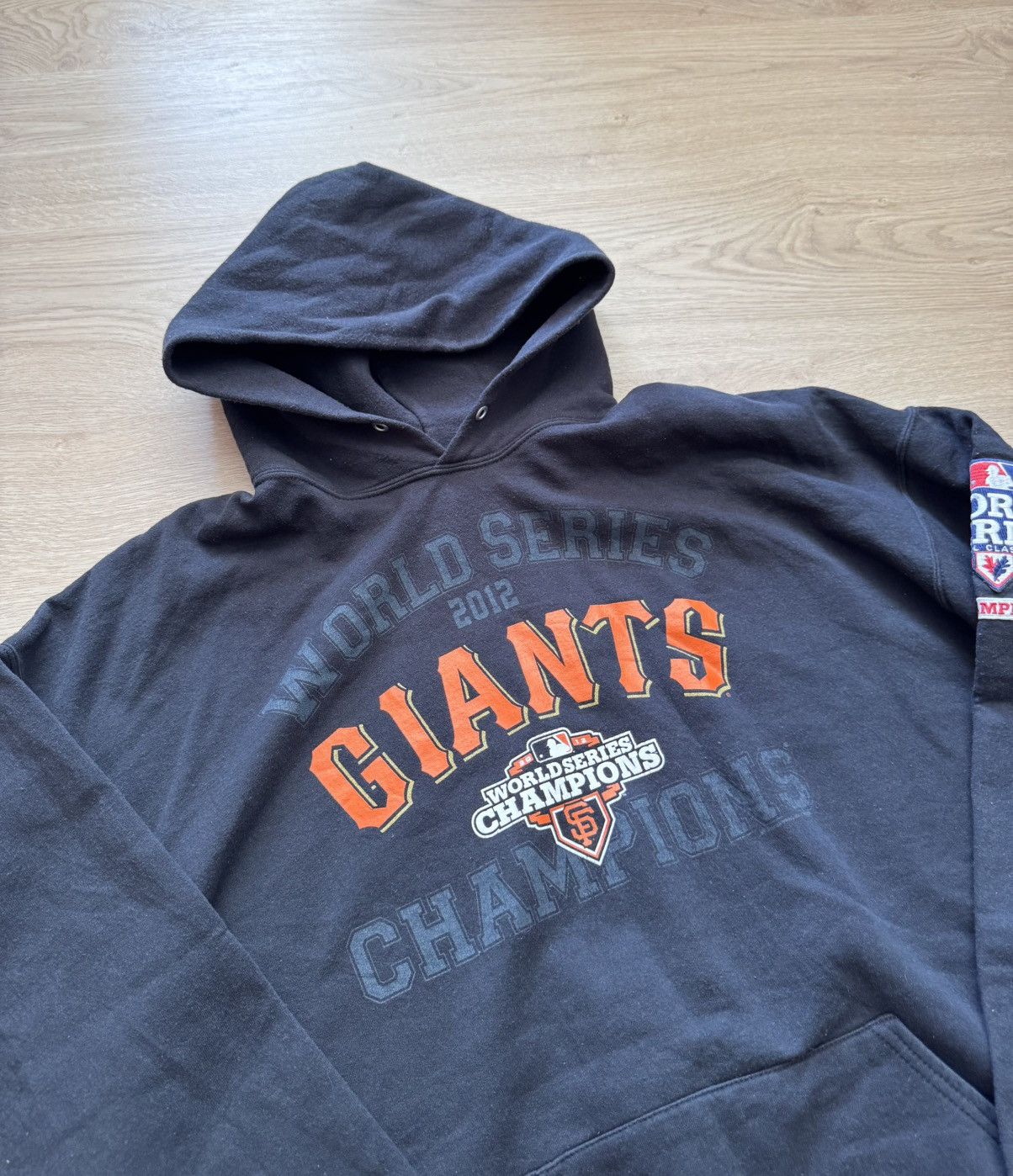 MLB Vintage 00’s 2012 Jerzees MLB Giants Baseball Baggy Hoodie Size US XXL / EU 58 / 5 - 2 Thumbnail
