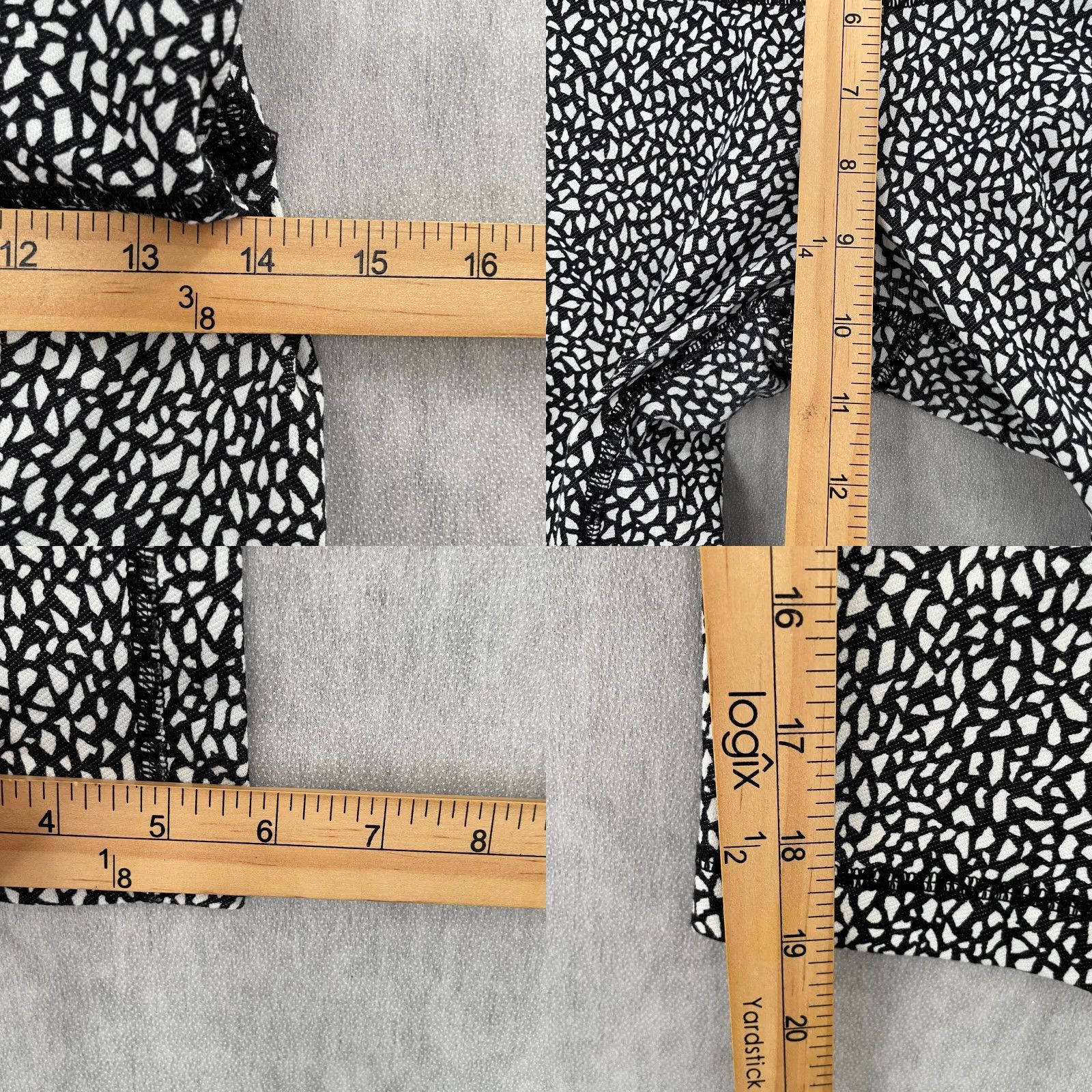 Lululemon Lululemon Pants Womens 10 Black White Crop Leggings Yoga Gym Logo Ladies Size 32" / US 10 / IT 46 - 8 Thumbnail