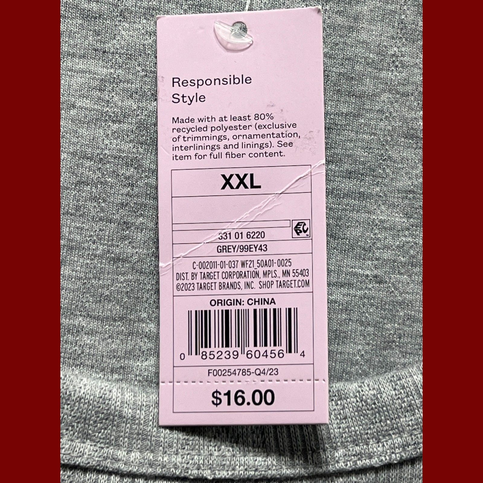 Other Wild Fable - Women's Long Sleeve Pointelle T-Shirt - Gray - Size XXL / US 16-18 / IT 52-54 - 8 Thumbnail
