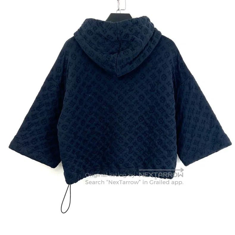 Louis Vuitton Louis Vuitton Navy Blue Embossed Dark Pattern Full Print S Size XS / US 0-2 / IT 36-38 - 2 Thumbnail