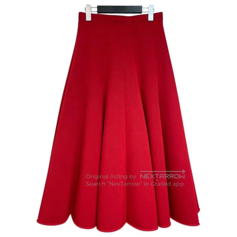 Junya Watanabe Junya Watanabe size S Red Skirt Size 23" - 2 Thumbnail