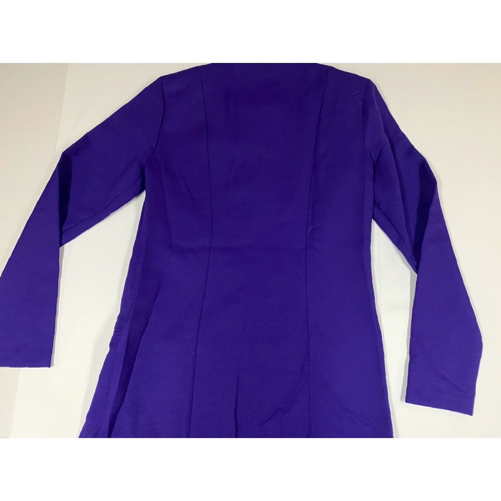 Vintage Bedford Fair Jacket Womens Blue Lightweight 6 Tall Pea Coat Casual Winter Button Front Womens Size M / US 6-8 / IT 42-44 - 7 Thumbnail