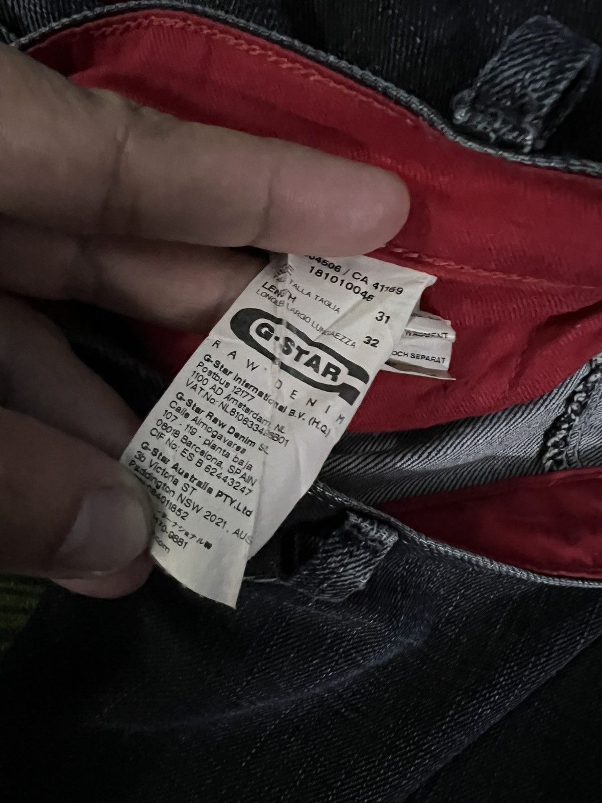 G-Star G-STAR RAW CURVE PUNK JEANS Size US 31 - 21 Thumbnail