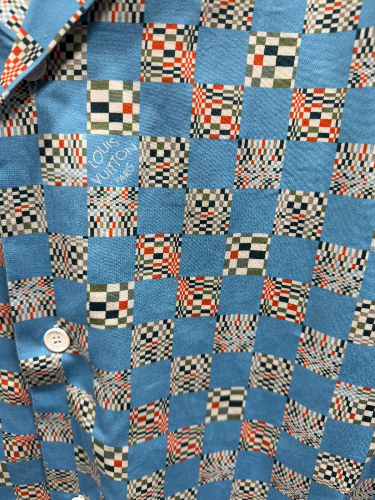 Louis Vuitton Louis Vuitton Damier Printed Bowling Shirt NEW 1250$ Size US L / EU 52-54 / 3 - 6 Thumbnail