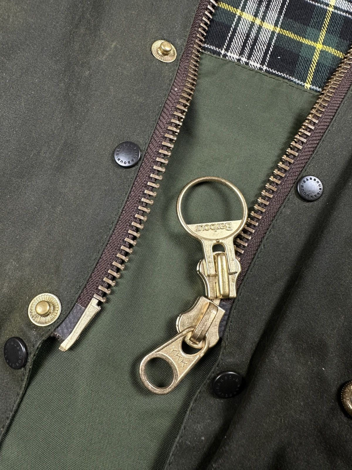 Barbour Vintage Barbour Bedale A100 Waxed Jacket Corduroy Collar Size US XL / EU 56 / 4 - 12 Thumbnail