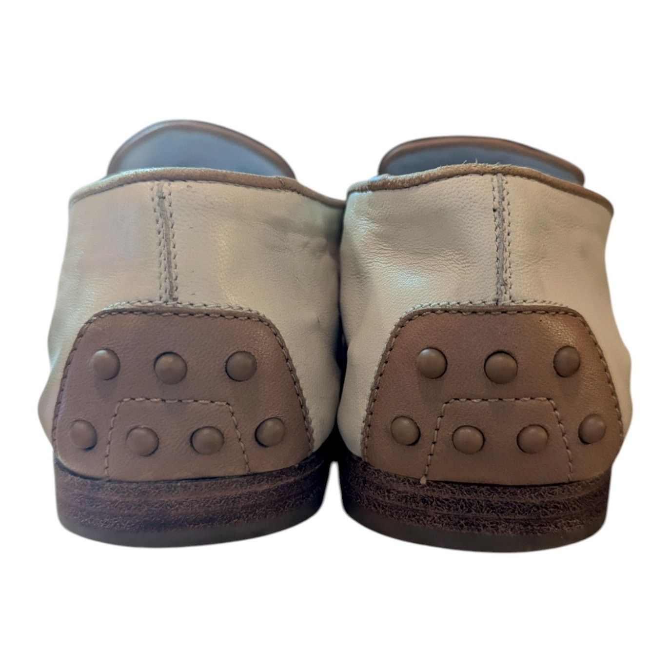 Tod's TOD'S Italian Cream Tan Tassled Leather Driving Loafers Size US 5.5 / IT 35.5 - 3 Thumbnail