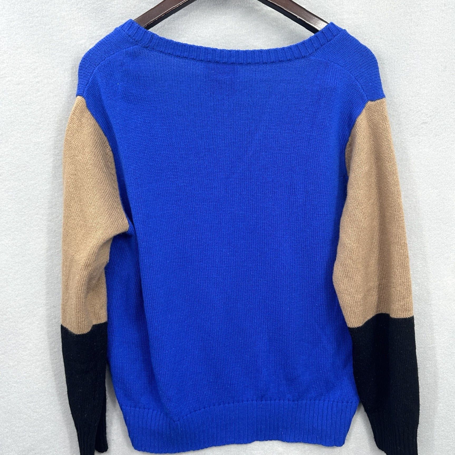 Mason's Mason Sweater Women L Blue Cashmere Blend Dolman Crewneck Pullover - - Classic Designer Knit Sweatshirt Size L / US 10 / IT 46 - 7 Thumbnail