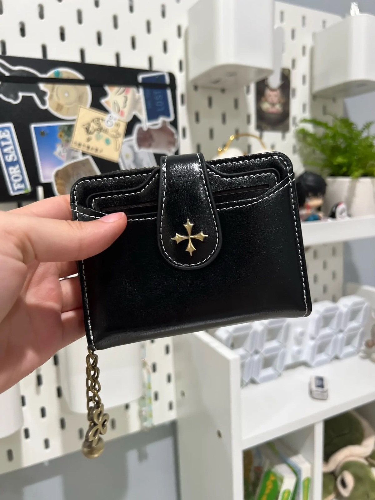 Japanese Brand PU Leather Cross Wallet Size ONE SIZE - 1 Thumbnail