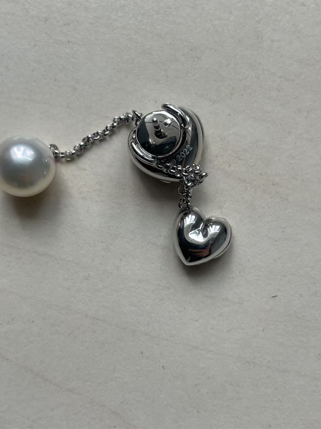 Chrome Hearts Chrome Hearts Mikimoto White Gold Hearts Pearl Earring Drop Size ONE SIZE - 5 Thumbnail