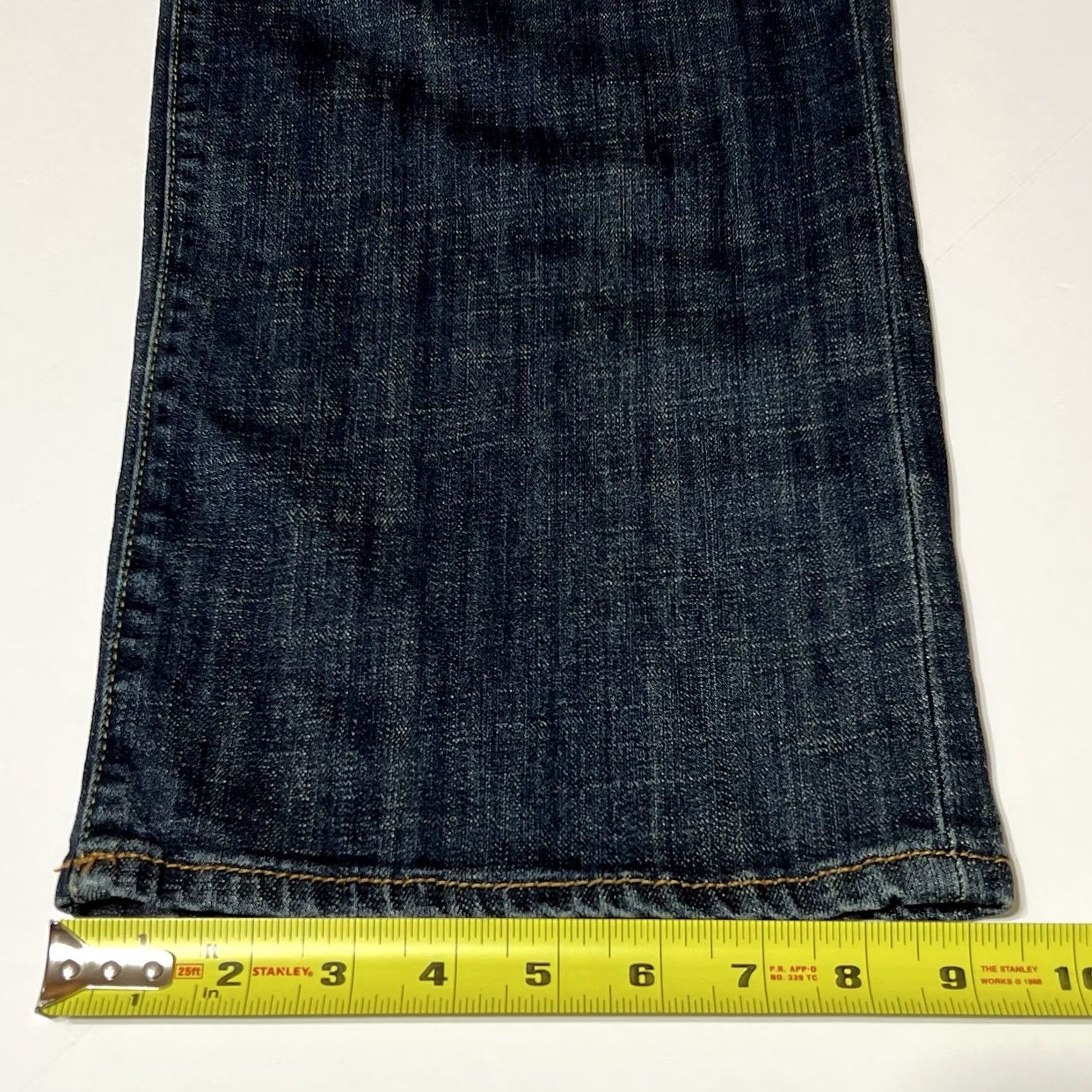 Lucky Brand Lucky Brand 361 Vintage Straight Jeans Mens Dark Wash 38x32 Denim Button Zip 5-Pocket Logo Preppy Classic Regular Blue Cotton Blend Fashion Streetwear Size US 38 / EU 54 - 7 Thumbnail
