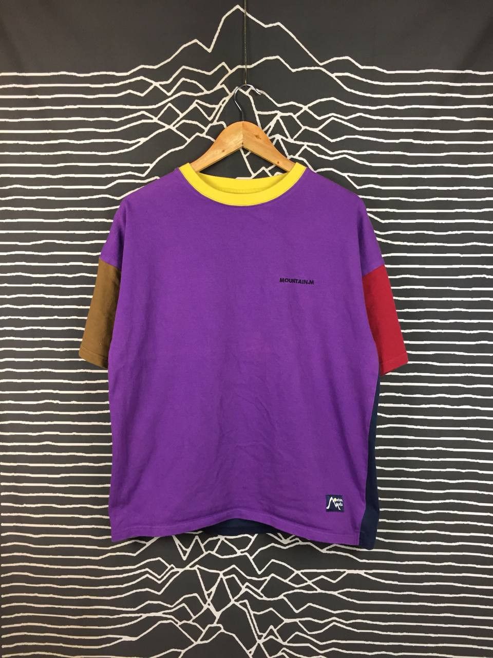Japanese Brand Vtg Mountain Mania Color Block Crew Neck Outdoor Tee Size US L / EU 52-54 / 3 - 2 Thumbnail