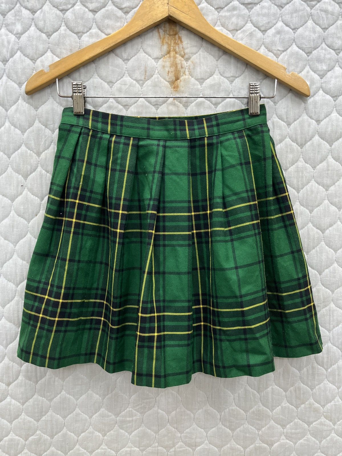Seditionaries 🔥🔥🔥ARCHIVE SUPER LOVERS ROCK GREEN TARTAN PUNK SKIRTS Size 25" / US 0 / IT 36 - 6 Thumbnail