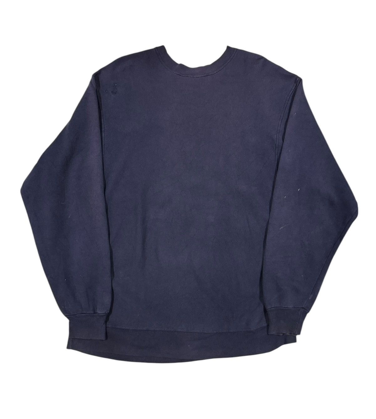 Carhartt × Vintage Vtg🔥Carhartt Reverse Weave Navy Blue Pullover Sunfaded Size US L / EU 52-54 / 3 - 2 Thumbnail
