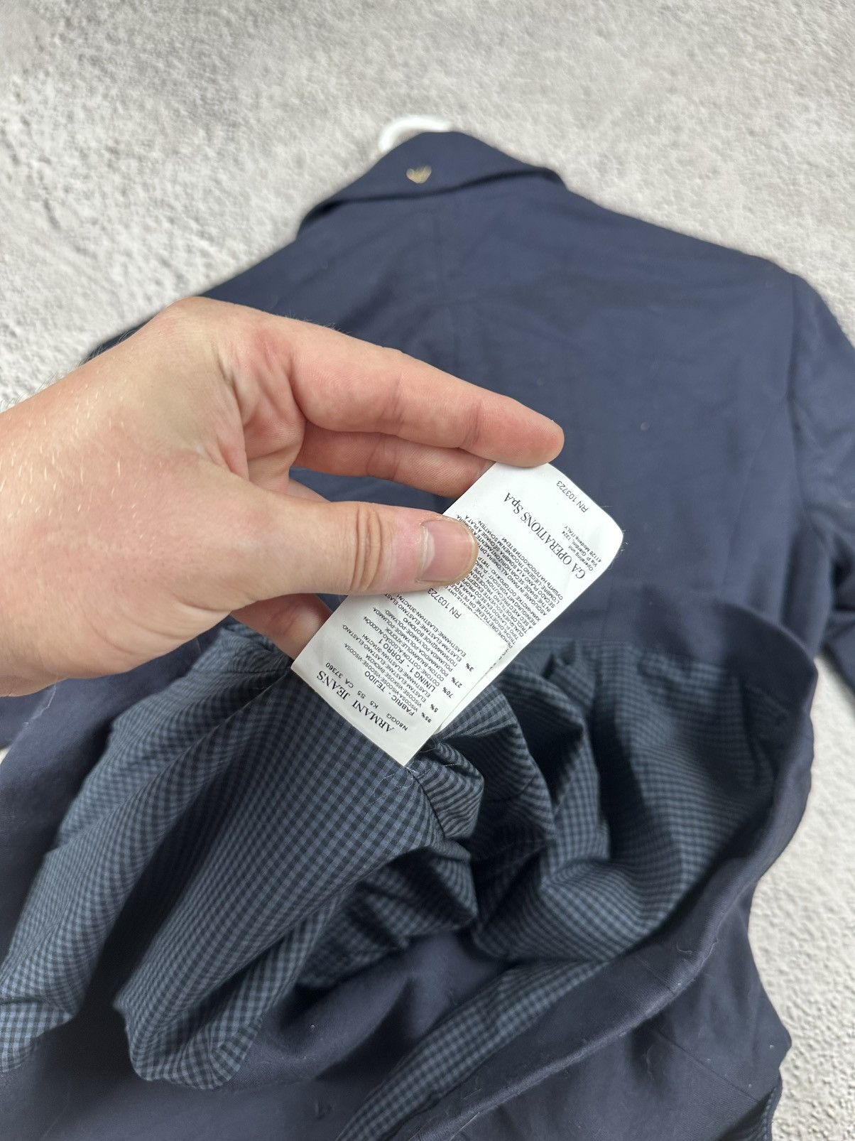 Giorgio Armani Armani Jeans Woman’s Blue Coat Jacket Old Money Style Size M / US 6-8 / IT 42-44 - 10 Thumbnail