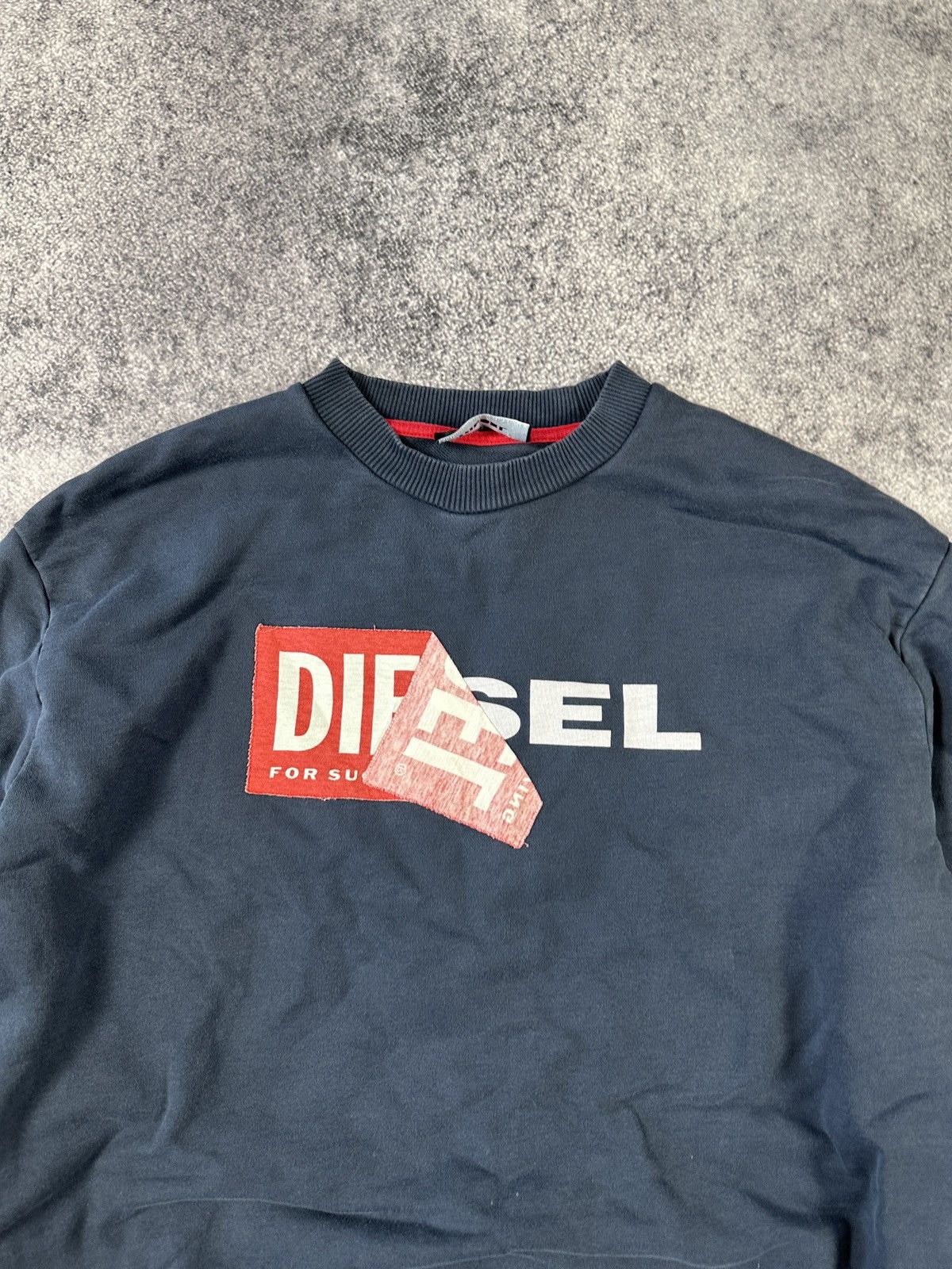 Diesel Y2K Vintage Diesel Big Logo Sweatshirt Avant Garde Opium USA Size US XL / EU 56 / 4 - 2 Thumbnail