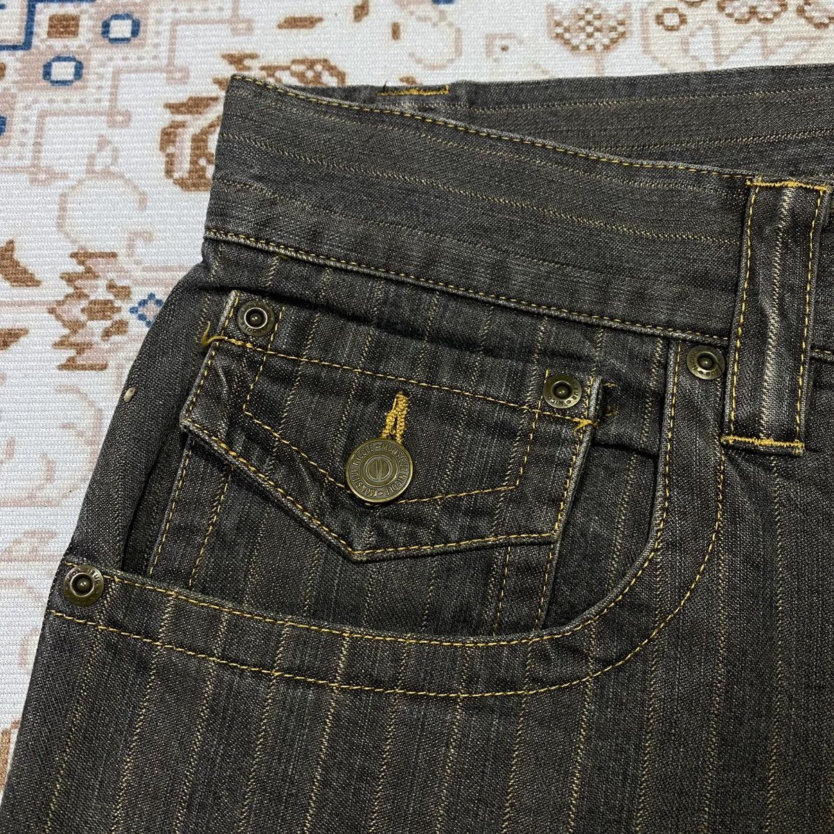 If Six Was Nine 2000s NICOLE MONSIEUR STIPPED JEANS Size US 36 / EU 52 - 5 Thumbnail