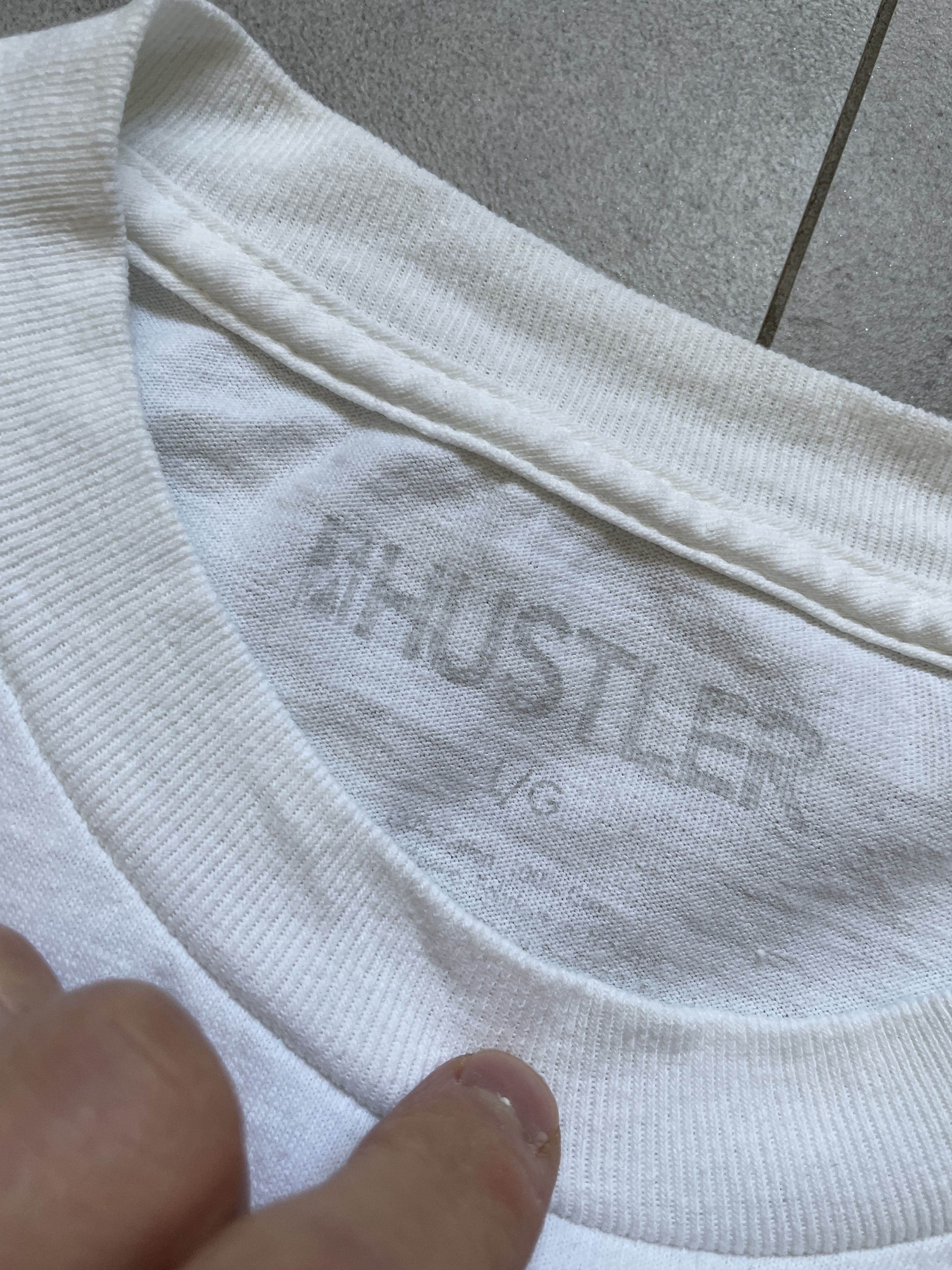 Vintage Y2K 2000 HUSTLER 74 MAGAZINE RARE WHITE TEE Size US L / EU 52-54 / 3 - 4 Thumbnail