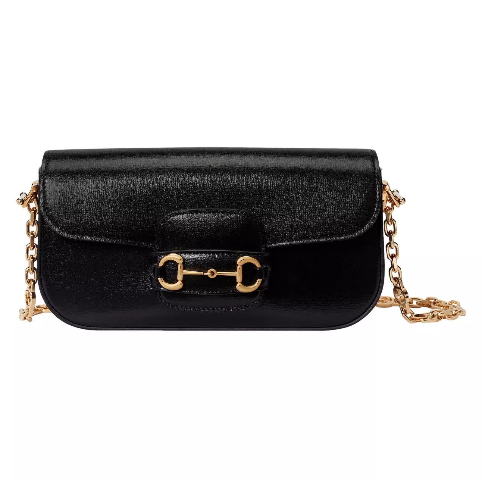 GUCCI Horsebit 1955 Small Black Shoulder Bag New