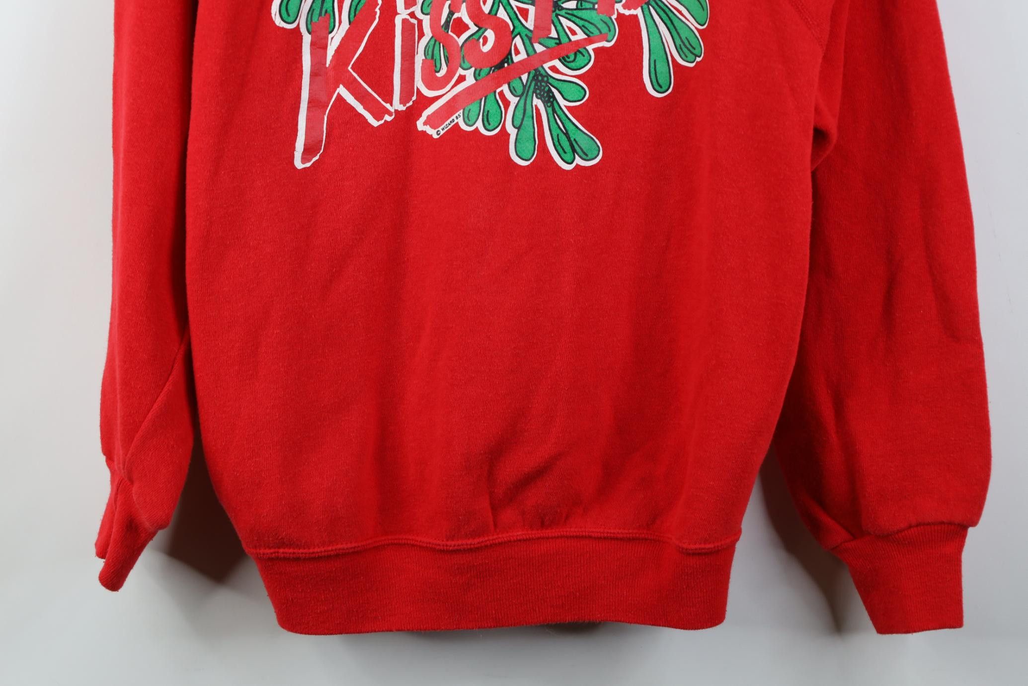 Vintage Vintage 80s Christmas Mistletoe Kiss Me Crewneck Sweatshirt Size XL / US 12-14 / IT 48-50 - 3 Thumbnail