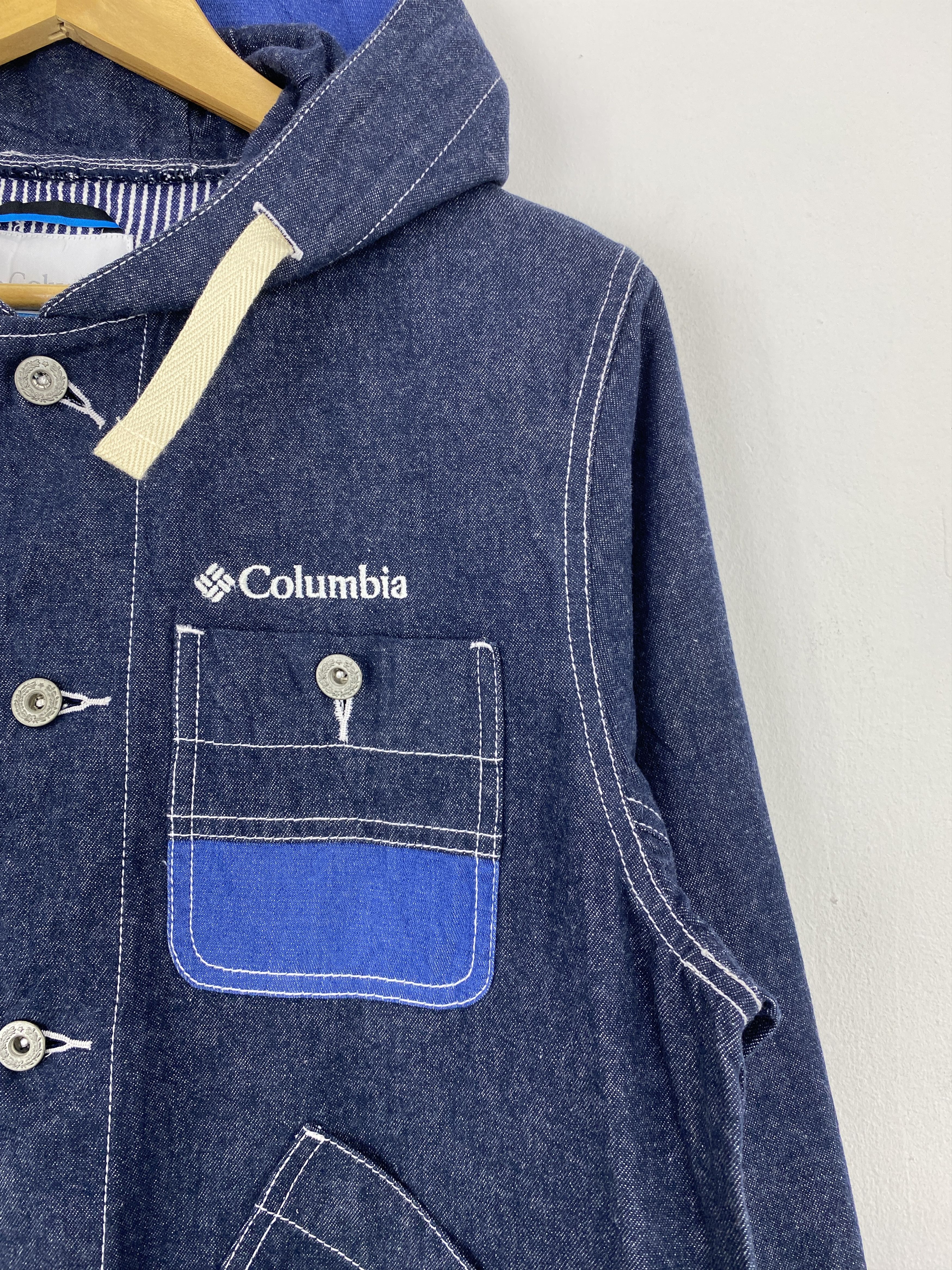 Columbia Vintage Columbia Multi pocket Tactical Denim Jacket J1864 Size US S / EU 44-46 / 1 - 6 Thumbnail