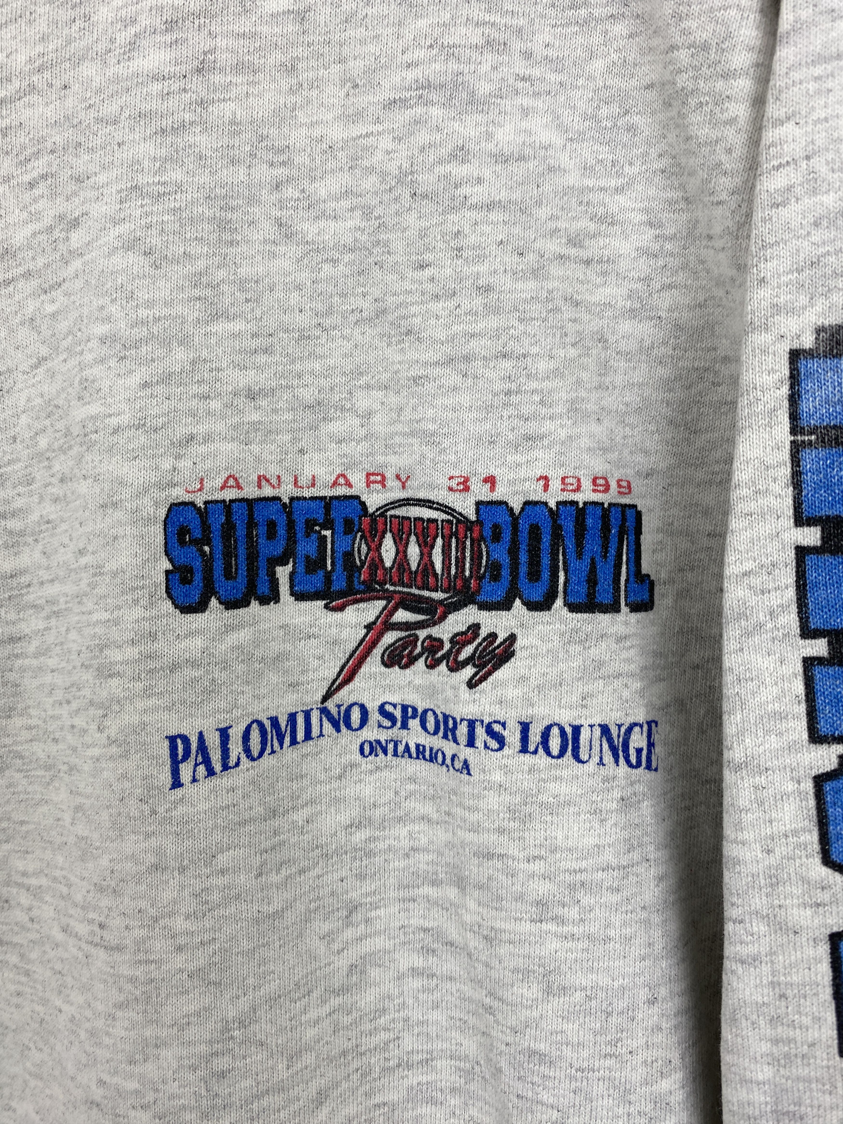 NFL × Vintage Vintage 90s Super Bowl Denver 1999 XXXIII Party Tee TA0611 Size US L / EU 52-54 / 3 - 8 Thumbnail