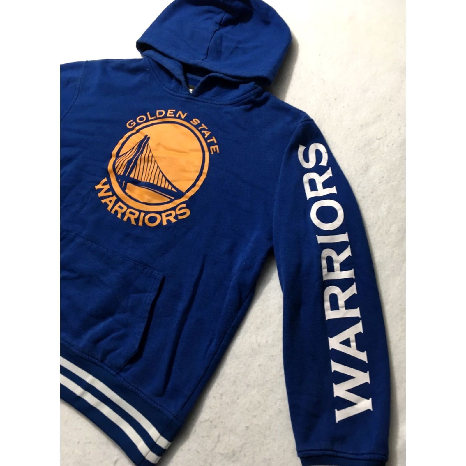 NBA VINTAGE NBA Basketball Golden State Warriors Blue Hoodie Men's LARGE Size US L / EU 52-54 / 3 - 2 Thumbnail