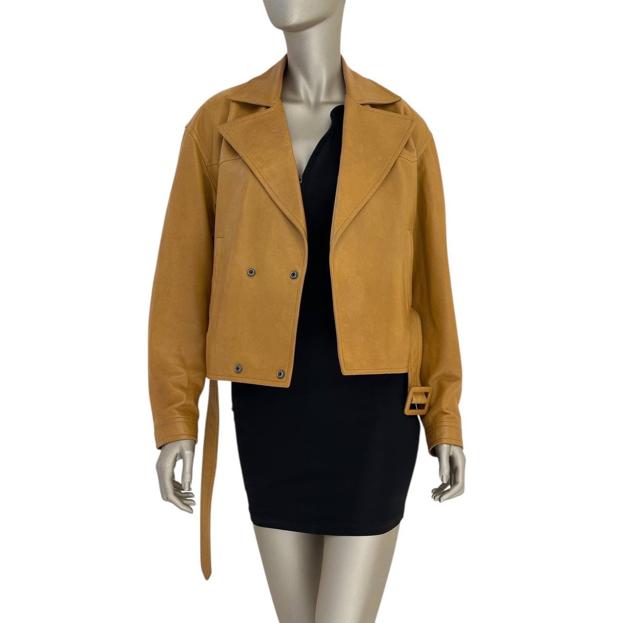 Saint Laurent Paris Saint Laurent Brown Leather Double Breasted Jacket Sz.40 Size M / US 6-8 / IT 42-44 - 5 Thumbnail