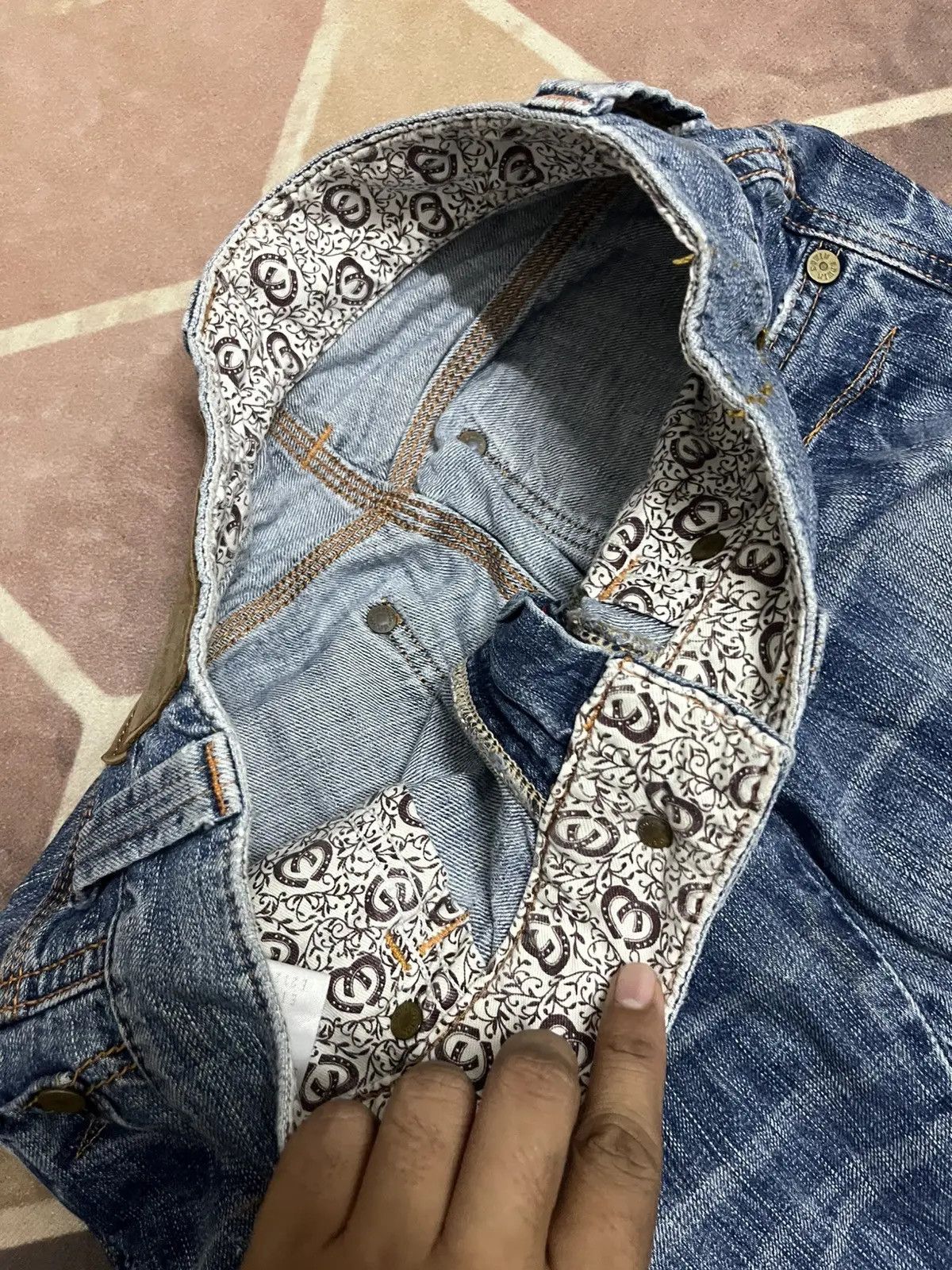 Edwin Edwin Crazy Faded Jeans Size US 29 - 10 Thumbnail