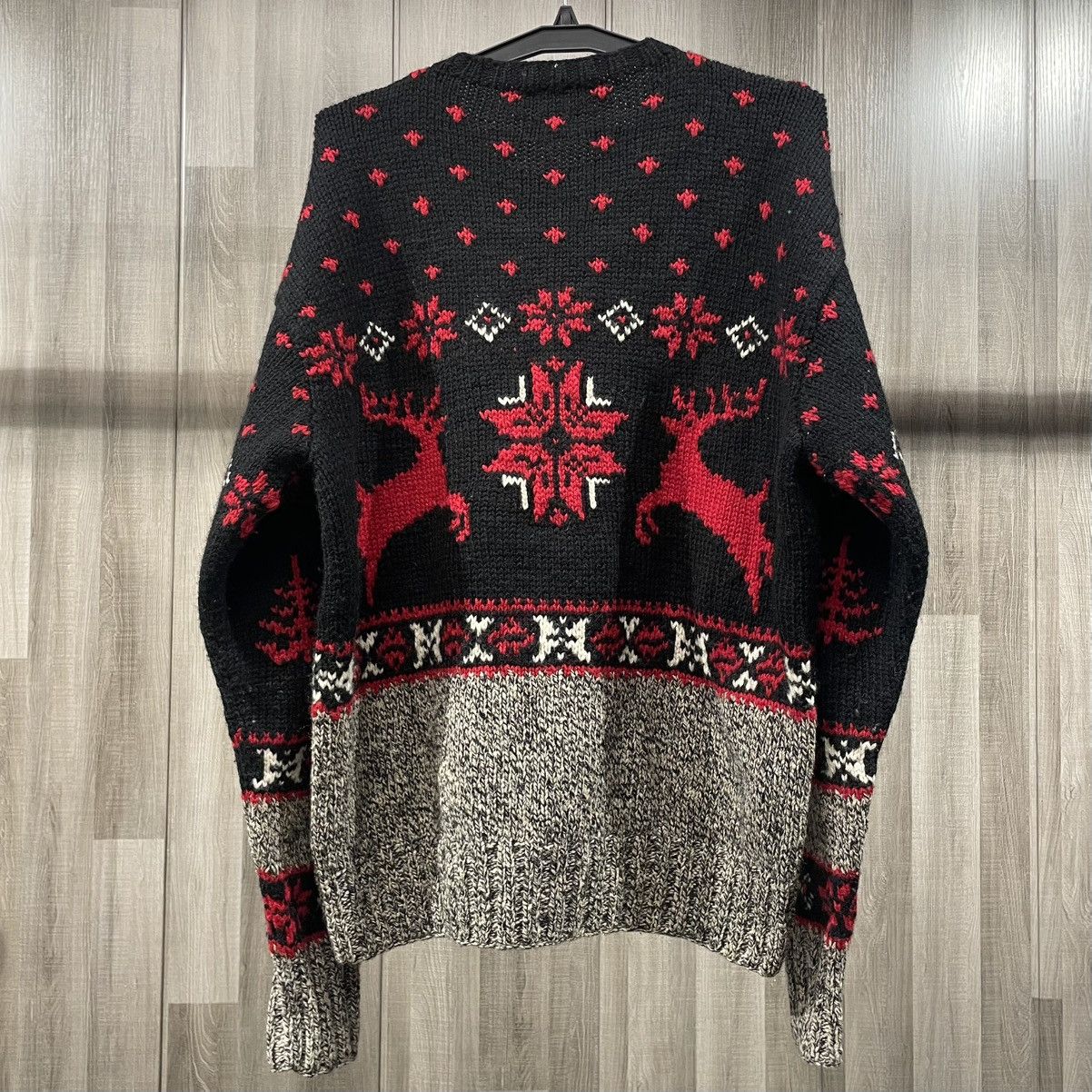Ralph Lauren Vintage Polo Ralph Lauren Hand Knit Wool Reindeer Sweater Size US XL / EU 56 / 4 - 13 Thumbnail