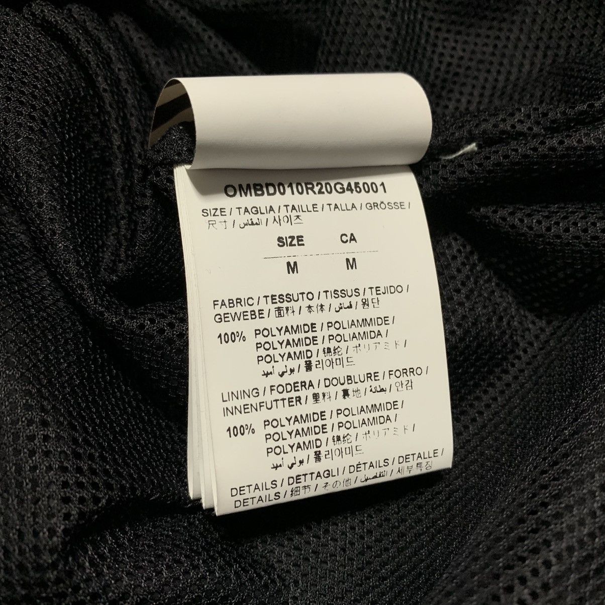 Off-White Off White Medium Track Jacket Black Track Top Virgil Abloh Size US M / EU 48-50 / 2 - 9 Thumbnail